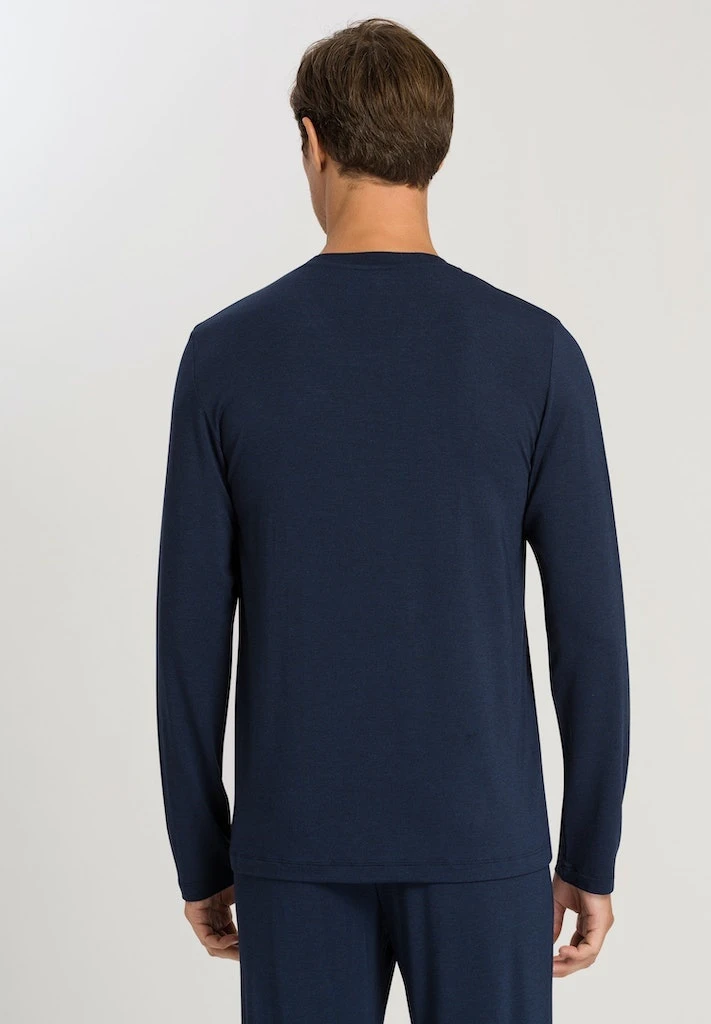 Casuals Long Sleeve Shirt V-Neck Deep Navy (075036) 4 Casuals Long Sleeve Shirt V-Neck Deep Navy (075036) - Afbeelding 2