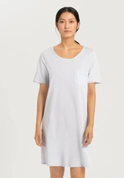 Cotton Deluxe Short Sleeve Nightdress Blue Glow (077953)
