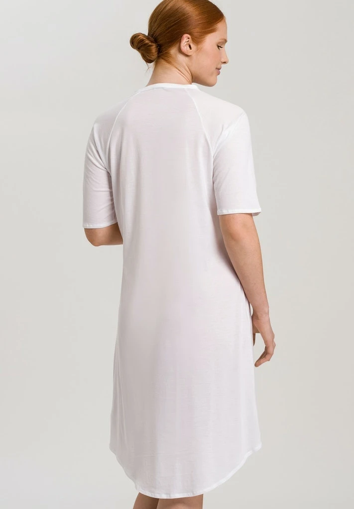 Cotton Deluxe Short Sleeve Nightdress White (077954) 4 Cotton Deluxe Short Sleeve Nightdress White (077954) - Afbeelding 2