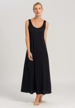 Cotton Deluxe Sleeveless Nightdress Black (077951)