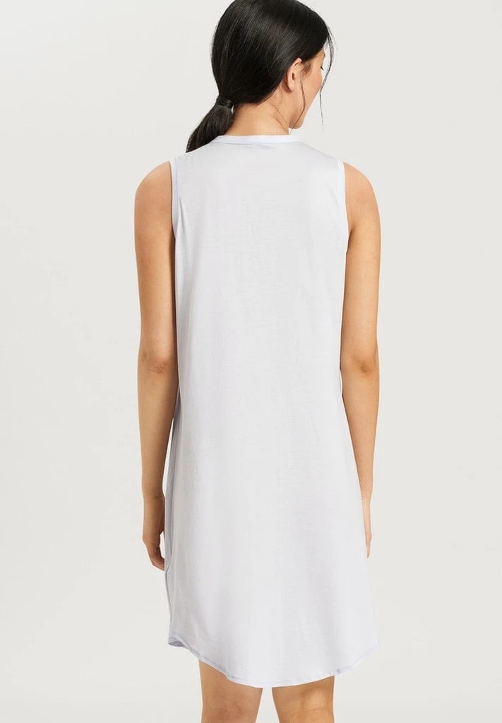 Cotton Deluxe Sleeveless Nightdress Blue Glow (077952) 4 Cotton Deluxe Sleeveless Nightdress Blue Glow (077952) - Afbeelding 2