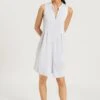 Cotton Deluxe Sleeveless Nightdress Blue Glow (077952) -Hanro cotton deluxe sleeveless nightdress blue glow 0779