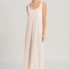 Cotton Deluxe Sleeveless Nightdress Chrystal Pink (077951) -Hanro cotton deluxe sleeveless nightdress chrystal pink