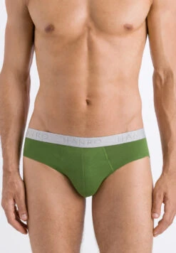 Cotton Essentials 2-Pack Grey Melange / Cactus (073075) -Hanro cotton essentials 2 pack grey melange cactus 07307 2