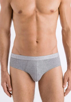 Cotton Essentials 2-Pack Grey Melange / Cactus (073075) -Hanro cotton essentials 2 pack grey melange cactus 07307 3