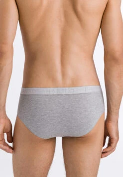 Cotton Essentials 2-Pack Grey Melange / Cactus (073075) -Hanro cotton essentials 2 pack grey melange cactus 07307 5