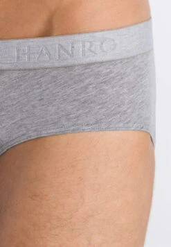 Cotton Essentials 2-Pack Grey Melange / Cactus (073075) -Hanro cotton essentials 2 pack grey melange cactus 07307 9