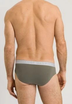 Cotton Essentials Briefs 2-Pack Antique Green/Ebony (073075) -Hanro cotton essentials briefs 2 pack antique green ebon 2