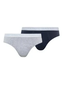 Cotton Essentials Briefs 2-Pack Carbon Blue/Light Melange (073075)