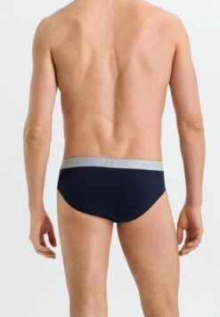 Cotton Essentials Briefs 2-Pack Clematis Blue/Deep Navy (073075) -Hanro cotton essentials briefs 2 pack clematis blue deep 5