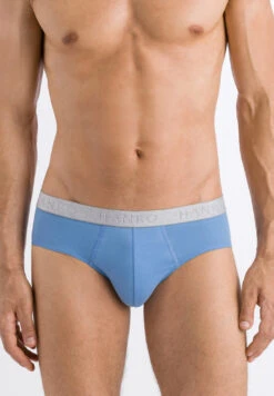 Cotton Essentials Briefs 2-Pack Concrete & Atlantic (073075) -Hanro cotton essentials briefs 2 pack concrete atlantic 3