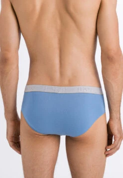 Cotton Essentials Briefs 2-Pack Concrete & Atlantic (073075) -Hanro cotton essentials briefs 2 pack concrete atlantic 5