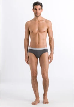 Cotton Essentials Briefs 2-Pack Concrete & Atlantic (073075) -Hanro cotton essentials briefs 2 pack concrete atlantic 6