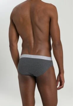 Cotton Essentials Briefs 2-Pack Deep Lagoon/Coal Melange (073075) -Hanro cotton essentials briefs 2 pack deep lagoon coal m 7