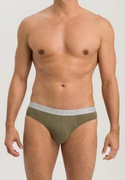 Cotton Essentials Briefs 2-Pack Dusky Green/Deep Onyx (073075) -Hanro cotton essentials briefs 2 pack dusky green deep o 3