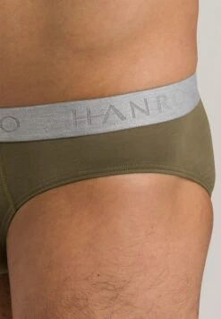 Cotton Essentials Briefs 2-Pack Dusky Green/Deep Onyx (073075) -Hanro cotton essentials briefs 2 pack dusky green deep o 9