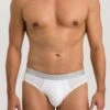 Cotton Essentials Briefs 2-Pack White (073075) -Hanro cotton essentials briefs 2 pack white 073075