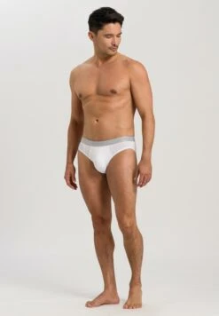 Cotton Essentials Briefs 2-Pack White (073075) -Hanro cotton essentials briefs 2 pack white 073075 2