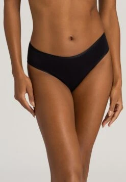Cotton Seamless Midi Brief Black (071626)