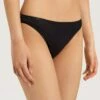Cotton Seamless Mini Brief Black (071624) -Hanro cotton seamless mini brief black 071624