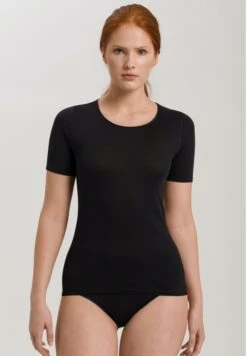 Cotton Seamless Shirt Black (071630)