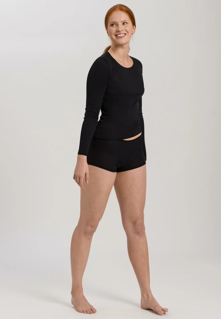 Cotton Seamless Shirt Long Sleeve Black (071620) 5 Cotton Seamless Shirt Long Sleeve Black (071620) - Afbeelding 3