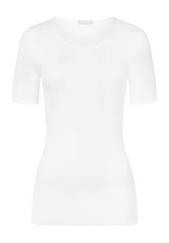 Cotton Seamless Shirt White (071630) -Hanro cotton seamless shirt white 071630 2