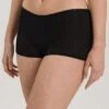 Cotton Seamless Shortleg Black (071631) -Hanro cotton seamless shortleg black 071631