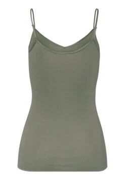 Cotton Seamless Spaghetti Top Antique Green (071601) -Hanro cotton seamless spaghetti top antique green 071601 5