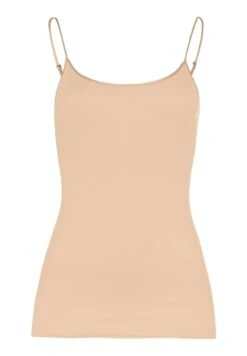 Cotton Seamless Spaghetti Top Beige (071600) -Hanro cotton seamless spaghetti top beige 071600 2