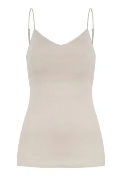 Cotton Seamless Spaghetti Top Padded Dune (071605) -Hanro cotton seamless spaghetti top padded dune 071605 5