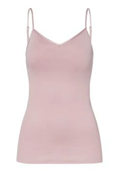 Cotton Seamless Spaghetti Top Padded Pale Pink (071605) 12 Cotton Seamless Spaghetti Top Padded Pale Pink (071605) -Hanro cotton seamless spaghetti top padded pale pink 071 4