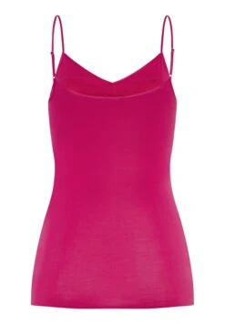 Cotton Seamless Spaghetti Top Padded Very Berry (071605) -Hanro cotton seamless spaghetti top padded very berry 07 6