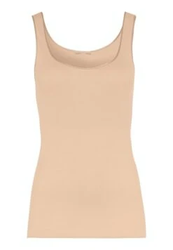 Cotton Seamless Tank Top Beige (071604) -Hanro cotton seamless tank top beige 071604 2