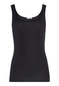 Cotton Seamless Tank Top Black (071604) -Hanro cotton seamless tank top black 071604 2