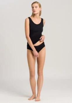 Cotton Sensation Panty Black (071408) -Hanro cotton sensation panty black 071408 2