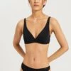Cotton Sensation Soft Cup Bra Black (071387) -Hanro cotton sensation soft cup bra black 071387