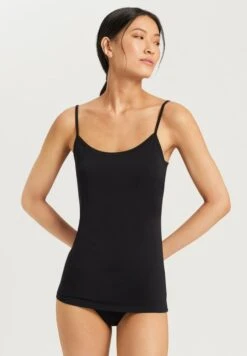 Cotton Sensation Spaghetti Top Black (071412)