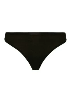 Cotton Sensation Thong Black (071402) -Hanro cotton sensation thong black 071402 2