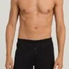 Cotton Sporty Boxer Black (073505) -Hanro cotton sporty boxer black 073505