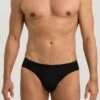 Cotton Sporty Brief Black (073501) -Hanro cotton sporty brief black 073501