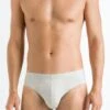 Cotton Superior Brief Grey Melange (073085) -Hanro cotton superior brief grey melange 073085