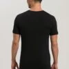 Cotton Superior Shirt V-Neck Black (073089) -Hanro cotton superior shirt v neck black 073089