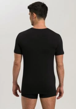 Cotton Superior Shirt V-Neck Black (073089)