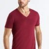 Cotton Superior Shirt V-Neck Ruby (073089)