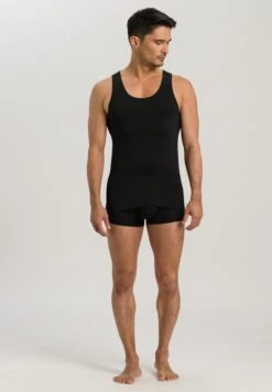 Cotton Superior Tank Top Black (073087) -Hanro cotton superior tank top black 073087 2