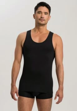 Cotton Superior Tank Top Black (073087)