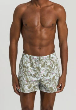 Fancy Woven Boxer Bold Botanic Print (074013)