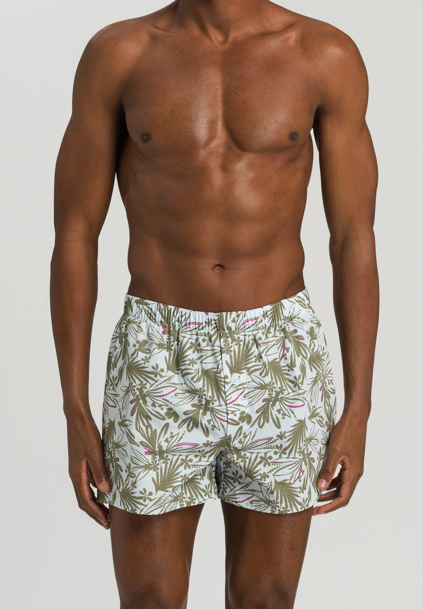 Fancy Woven Boxer Bold Botanic Print (074013) 3 Fancy Woven Boxer Bold Botanic Print (074013)