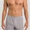 Fancy Woven Boxer Elemental Print (074013) 1 Fancy Woven Boxer Elemental Print (074013) -Hanro fancy woven boxer elemental print 074013